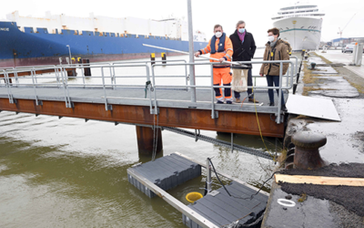 Seabin collects plastic from Kaiserhafen