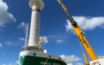 Wind rotor installed on ship – Additional propulsion system should reduce fuel consumption on the sea