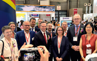 German Ports joint stand is a visitor magnet