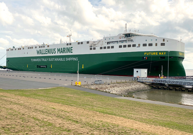 Luftansicht vom Hafen in Bremerhaven